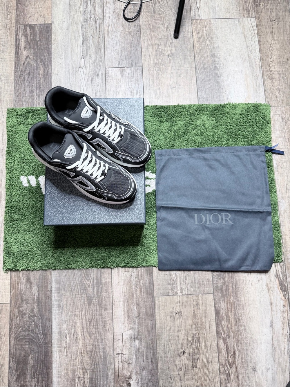 Dior Men’s Black and White B30Runner Sneakers